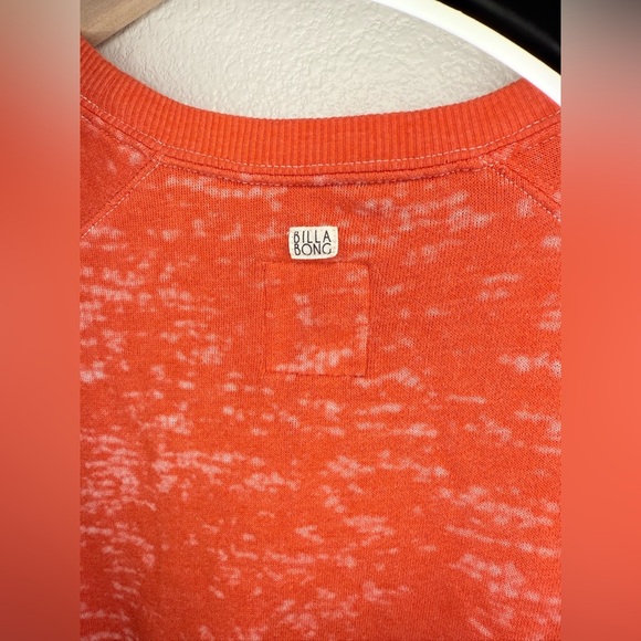 Billabong Orange Moon Magic Cow Skull Sweatshirt Small - Picture 3 of 7